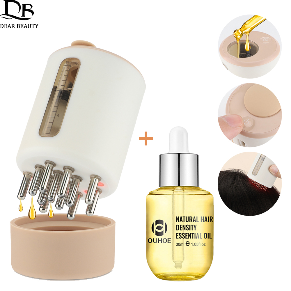 Hair Care Oil - Electric Vibration Head Massage Comb +