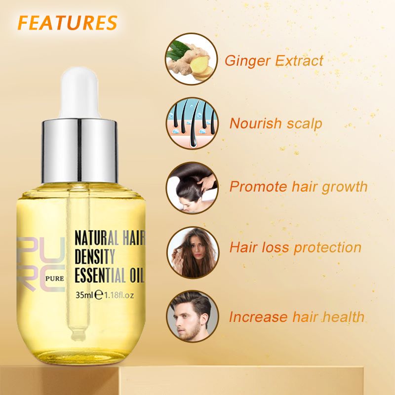 PURC Ginger Hair Growth Oil Fa - огляд і ціна Hair Care Herbal Products