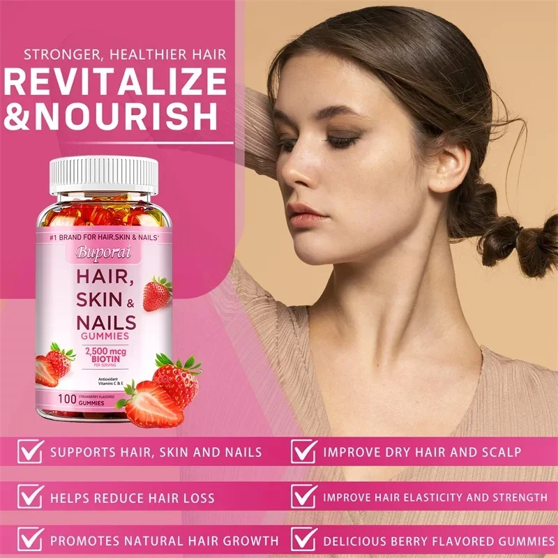 Hair, Skin and Nails Gummies - - огляд і ціна Hair Care Gummies