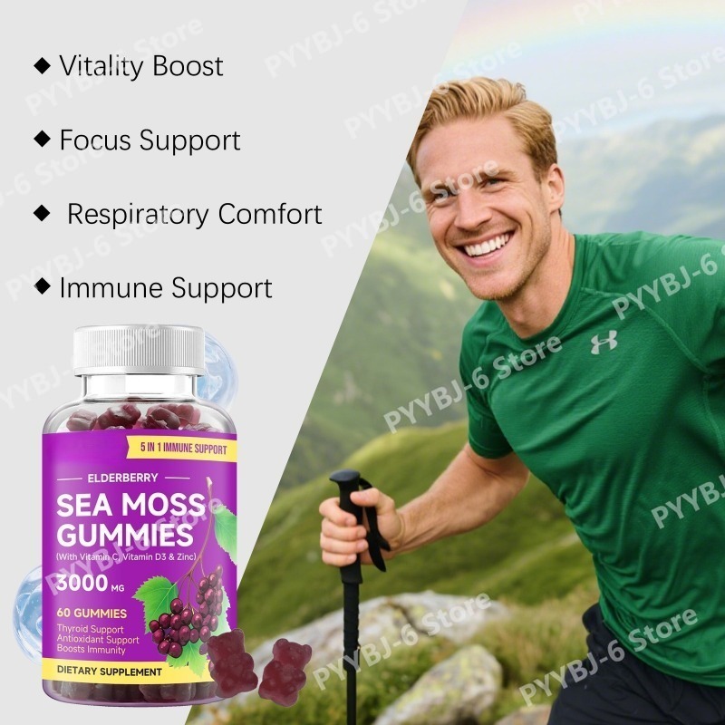 Elderberry Sea Moss Gummies wi - огляд і ціна Hair Care Gummies