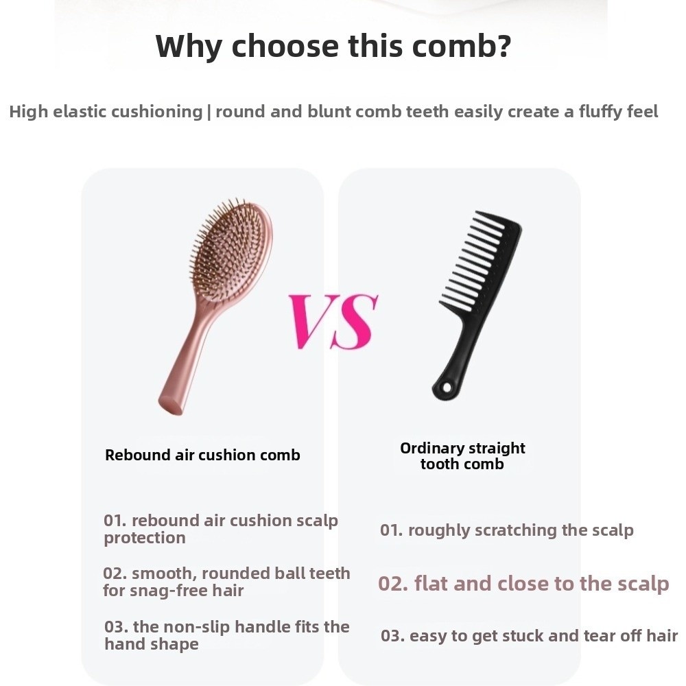 4 Styles Air Cushion Comb Plas - огляд і ціна Hair Care Barber Daily