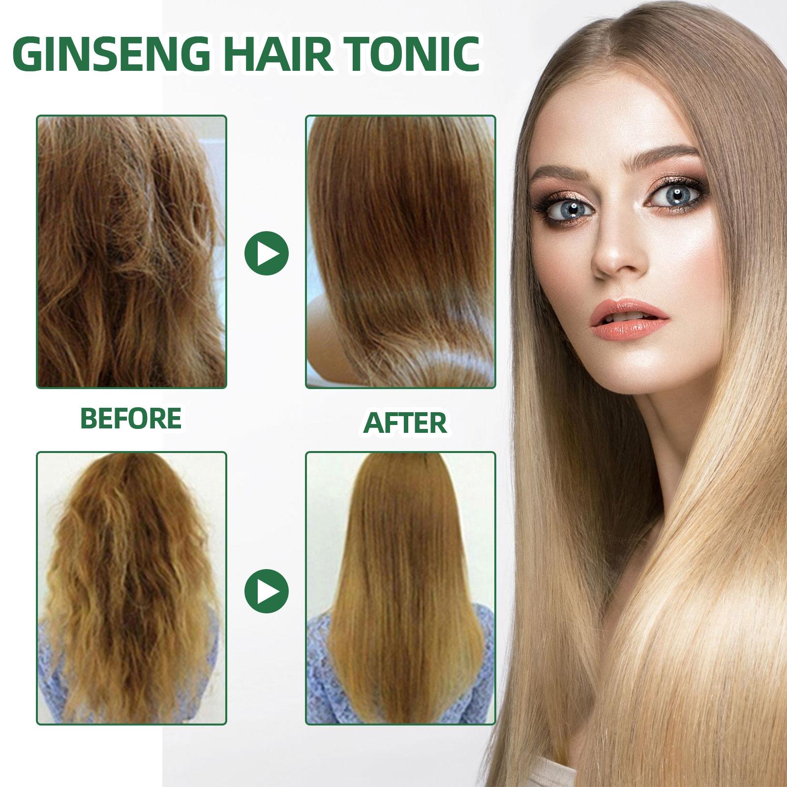 Natural Herbal Ginseng Hair Ca - огляд і ціна Hair Care Herbal Products