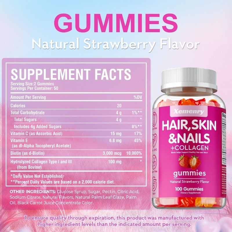 Hair, Skin & Nails Gummies - P - огляд і ціна Hair Care Gummies